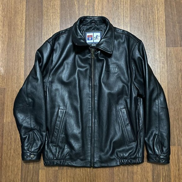 Vintage Super Bowl XXXIII Leather Jacket